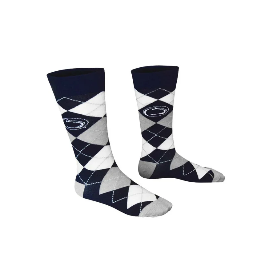 Penn State Adult Argyle Crew Socks - Image 2