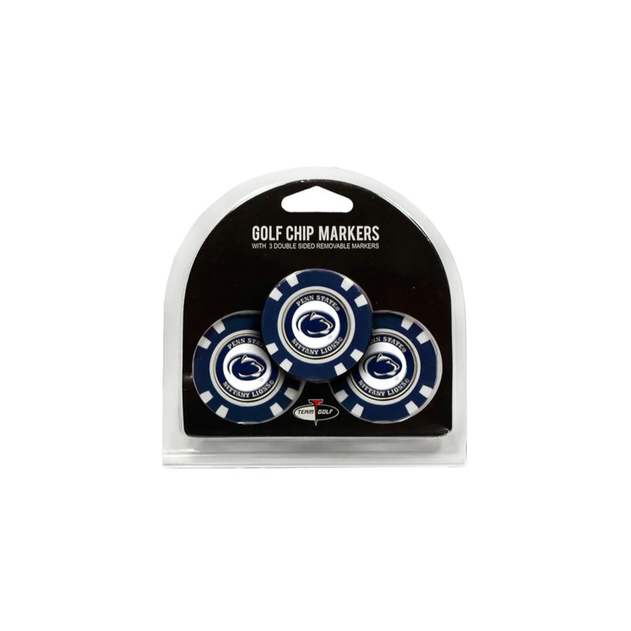 Penn State Golf Poker Chip Ball Markers 3 Pack