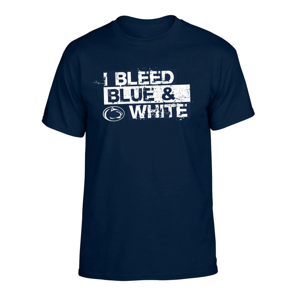 Penn State I Bleed Blue & White T-shirt - Image 2