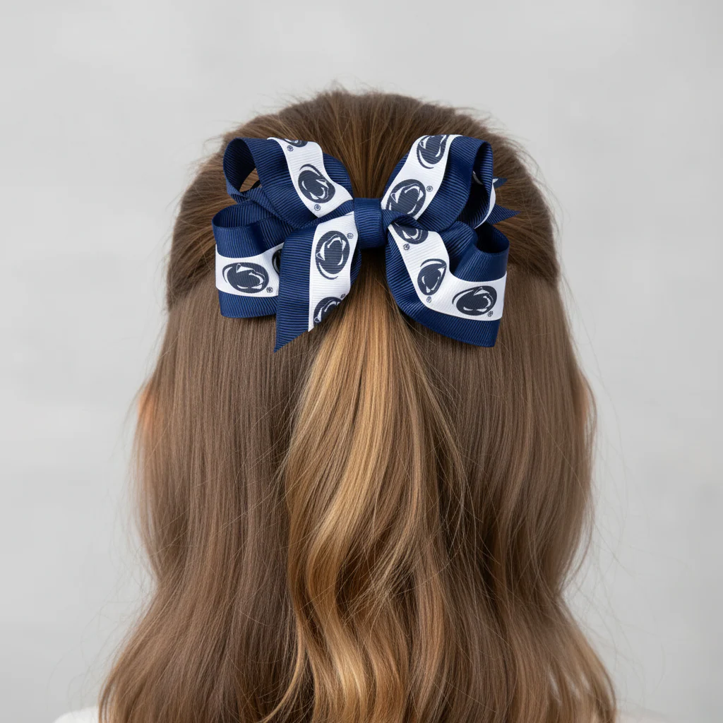 Penn State Mini Layered Junior Bows - Image 2