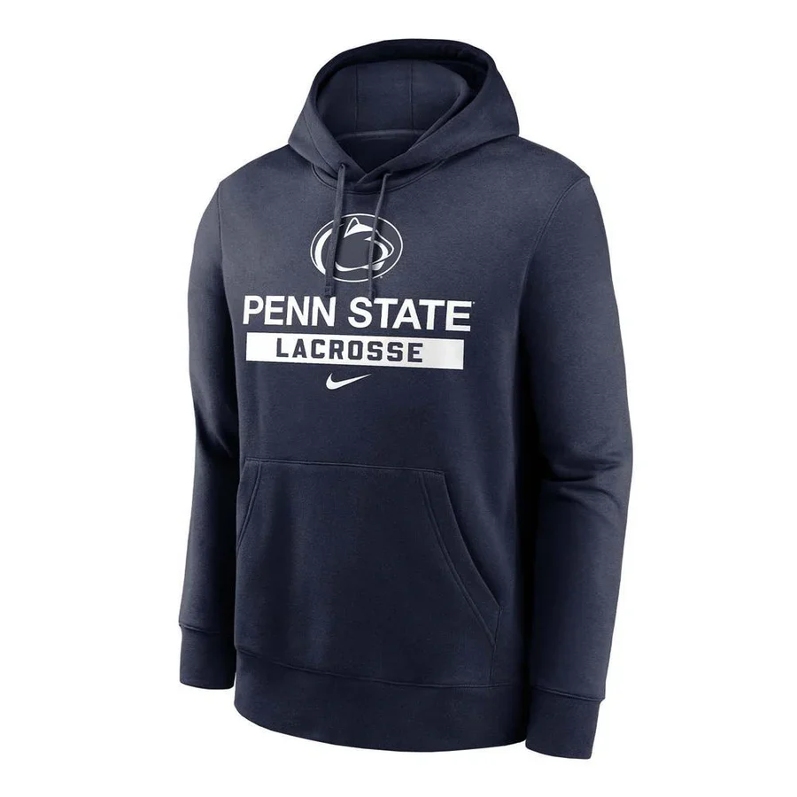 Penn State Nike Lacrosse Fleece Hooded Sweatshirt - Image 2