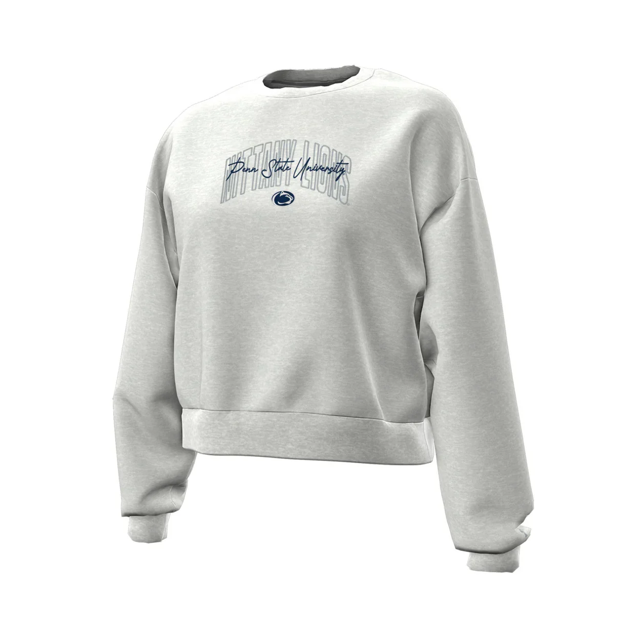 Penn State Under Armour Women's Icon Waist-Length Cropped Crewneck Sweatshirt - Image 2