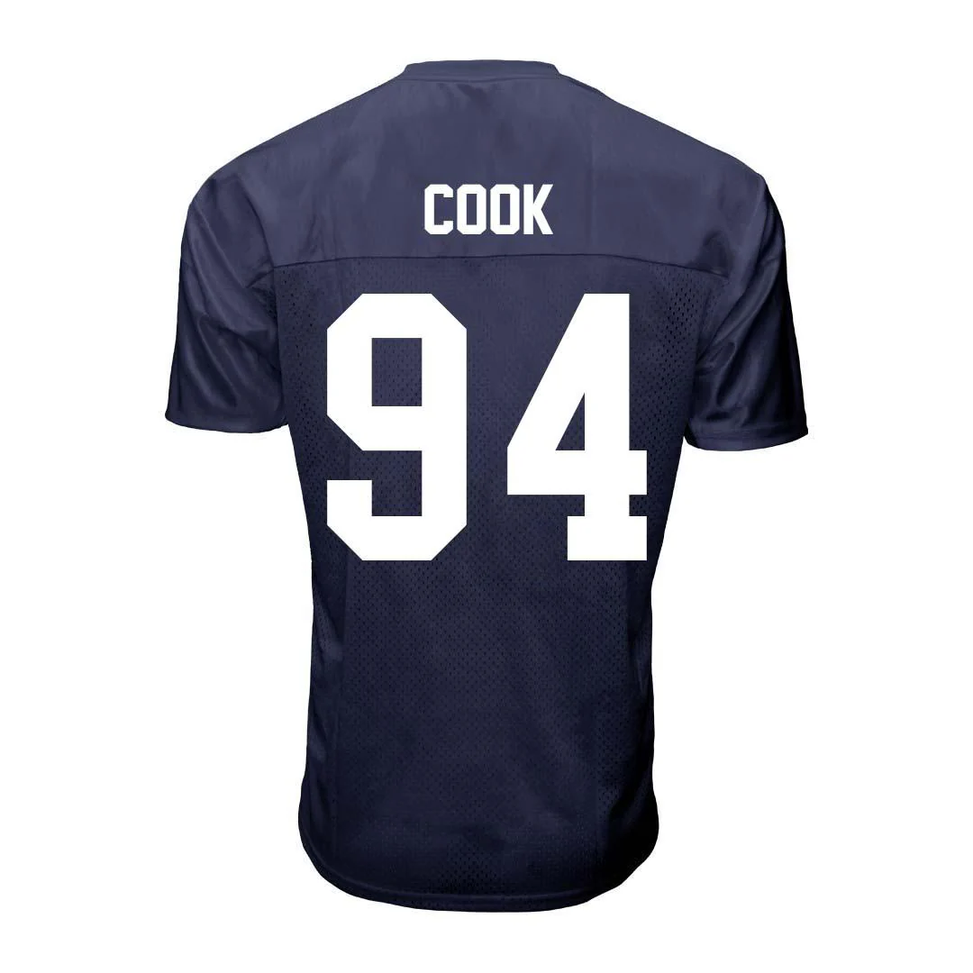 Penn State Youth NIL De'Andre Cook #94 Football Jersey - Image 4